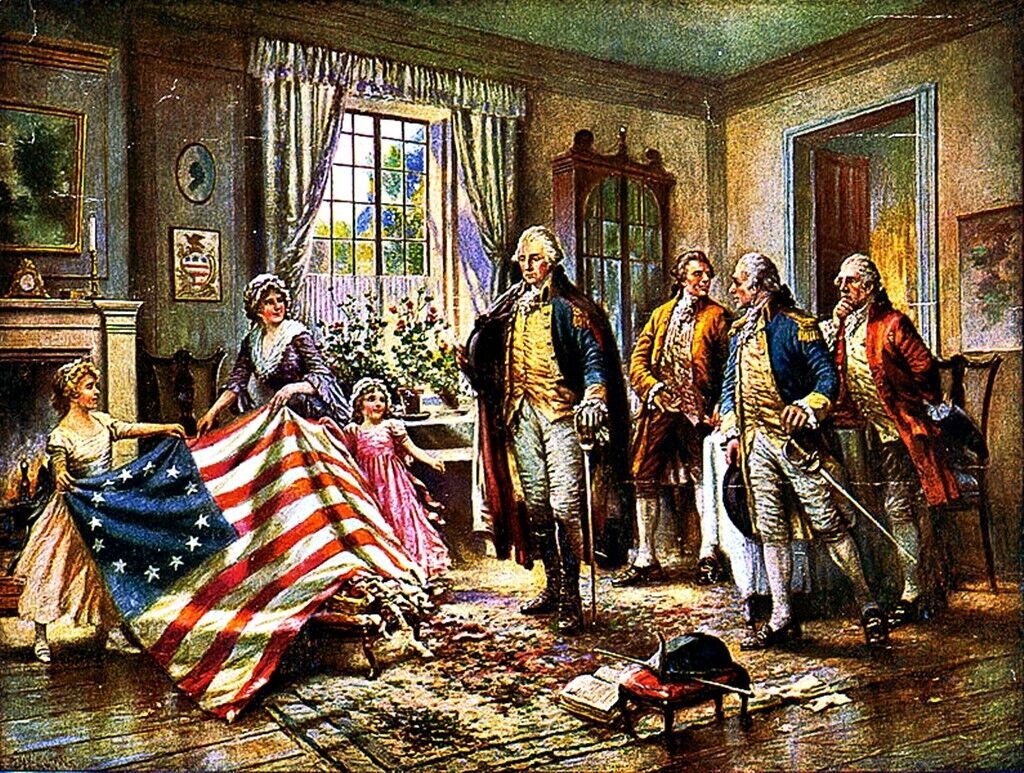 Betsy Ross Freedom Flag Sticker Decal