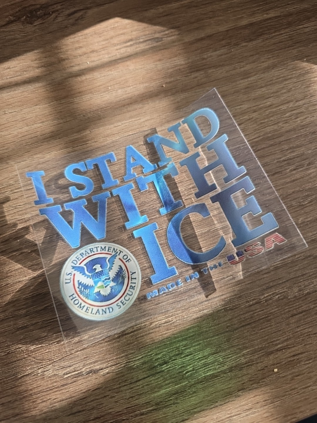 I Stand With ICE Decal | Imigration & Customs Enforcement Sticker