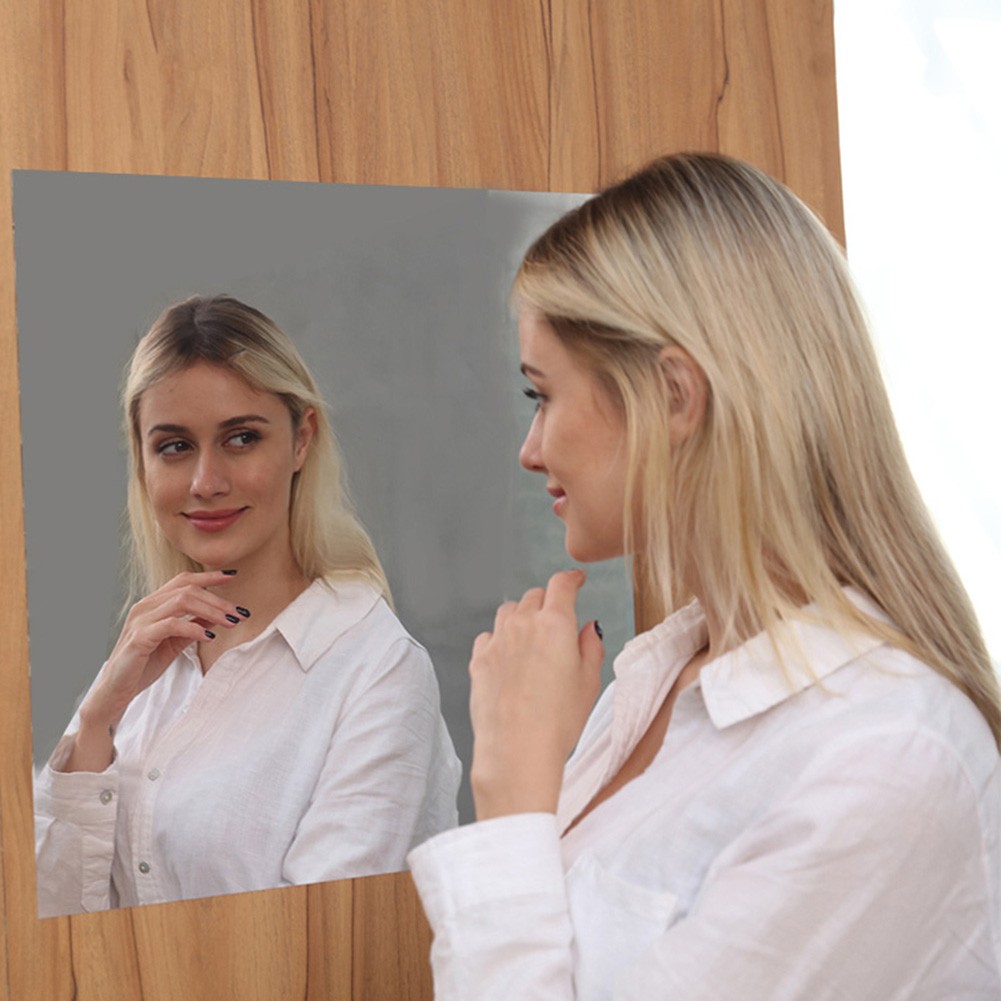 50x100cm Self Adhesive Mirror Reflective Wall Sticker Film Paper Kitchen Decor