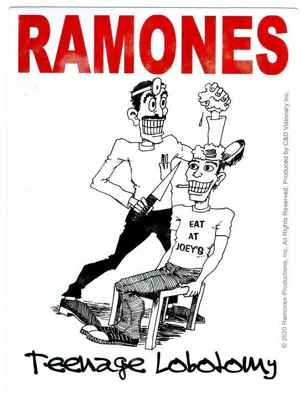 Ramones Teenage Lobotomy Sticker Decal Punk New