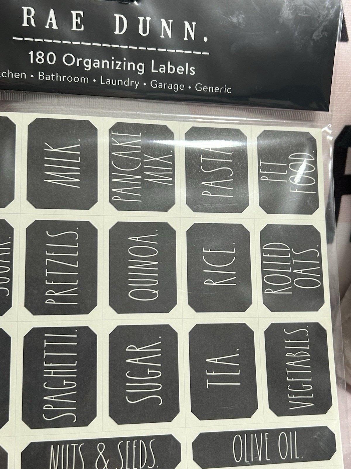 Rae Dunn 280 Organizing Household Labels Stickers Labels NWT