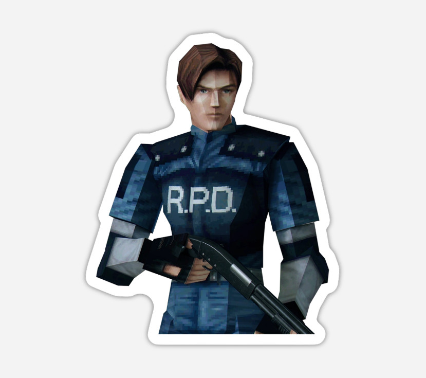 3″ Leon Kennedy Resident Evil Sticker Capcom Biohazard Decal Matte Finish