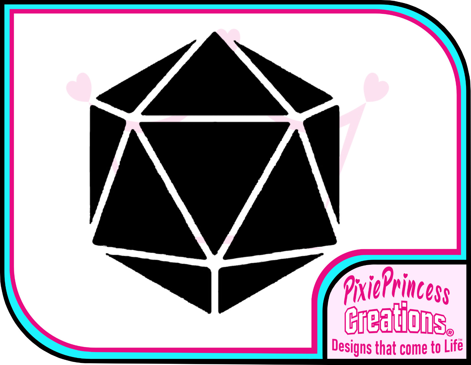 D&D D20 V Vinyl Sticker Wall Car Bike Board Game Dungeon Master Window Decal