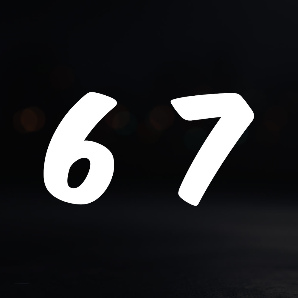 8in Vinyl Decal Sticker – “6 7”