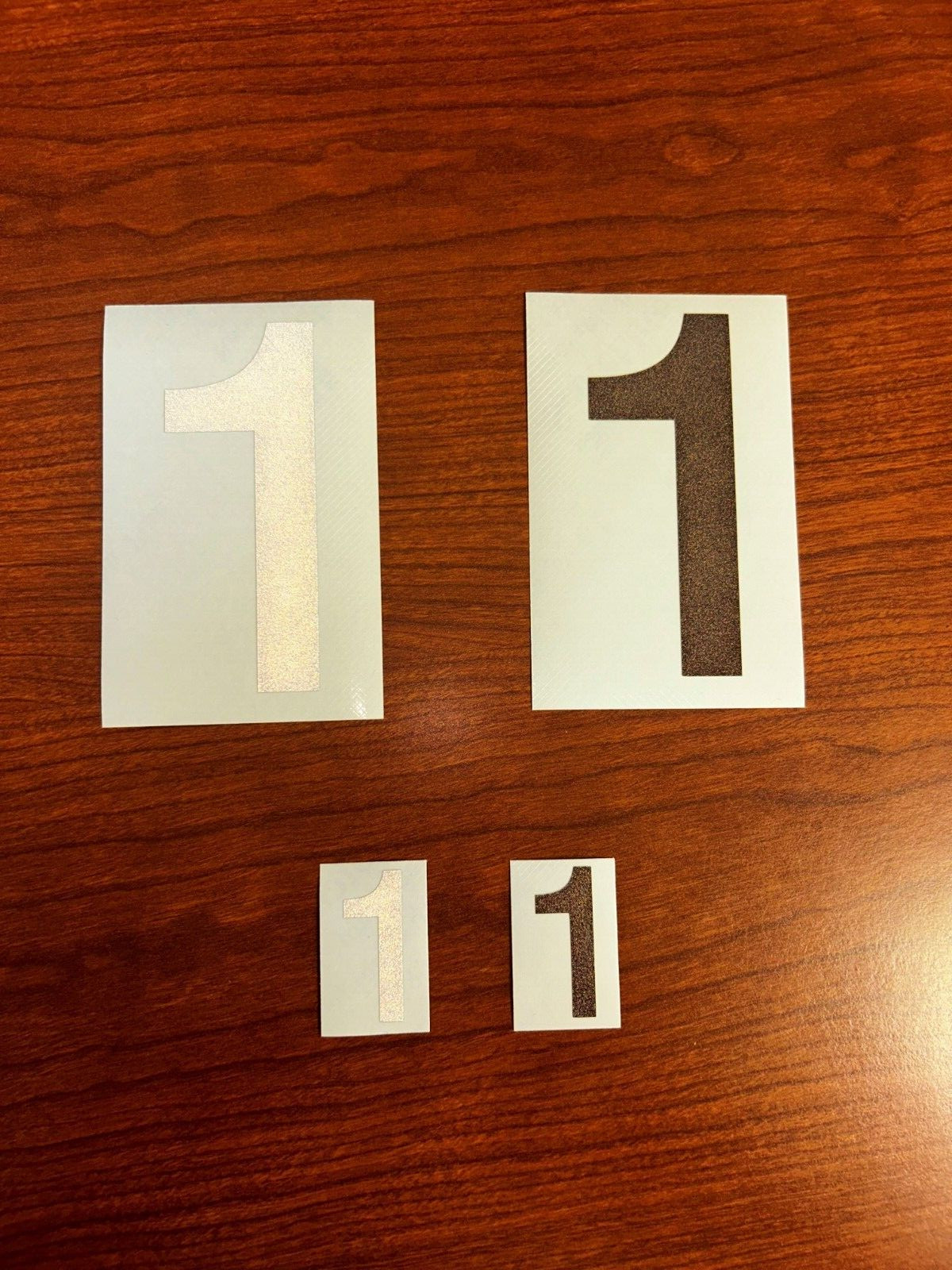 3M Reflective Numbers – 1.5″ and 4″ Sizes – Black and White Variations