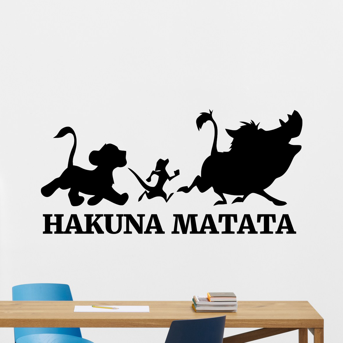 Hakuna Matata Wall Decal Lion King Timon Pumbaa Vinyl Sticker Decor Mural 163xxx