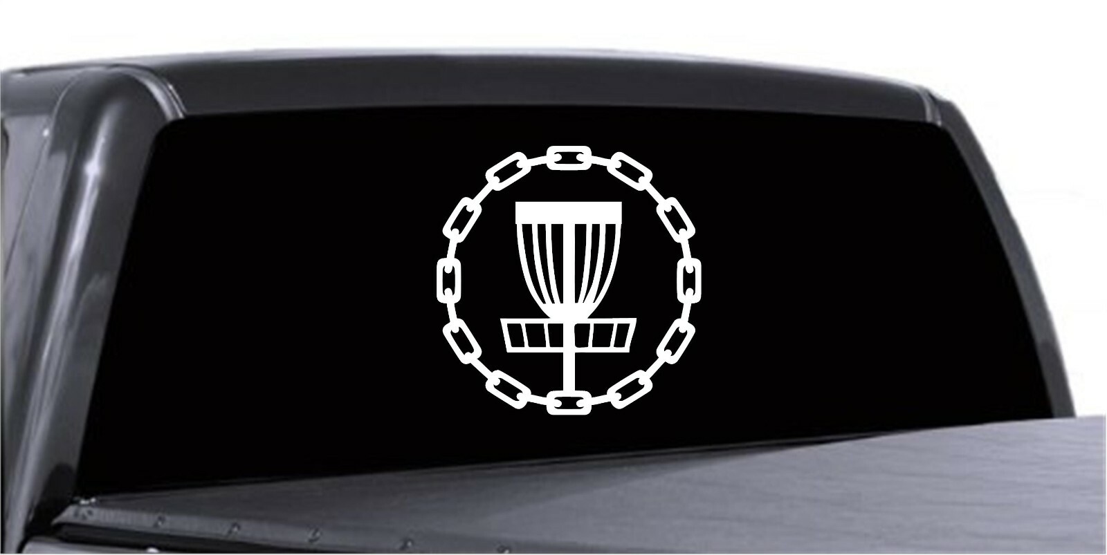 Disc Golf Basket Chain Circle Vinyl Decal Sticker Car Window Mug Laptop Stencil