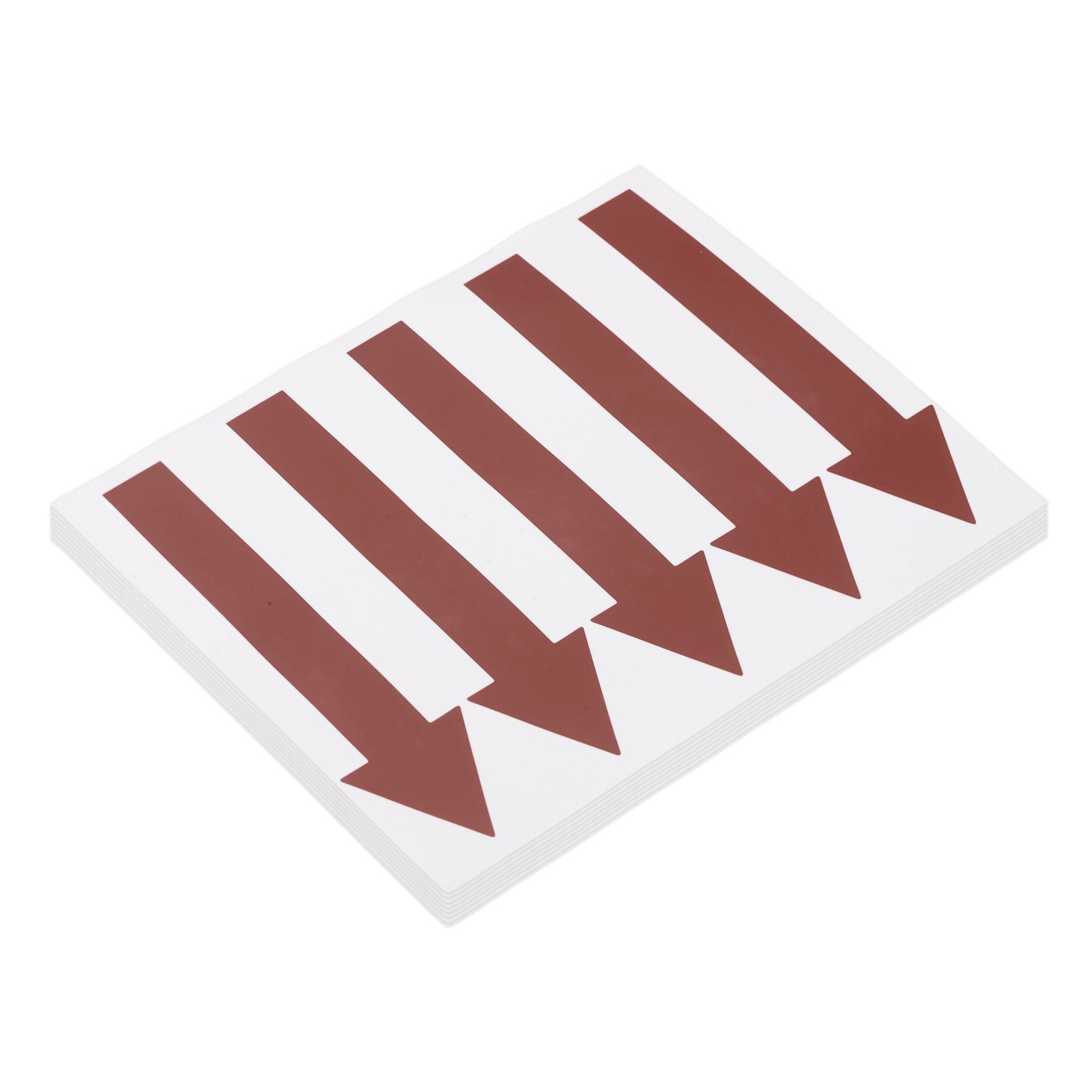 Arrow Sticker, (5×1.2 Inch, Dark Brown) (40 Pcs), Waterproof Arrow Sign Sticker