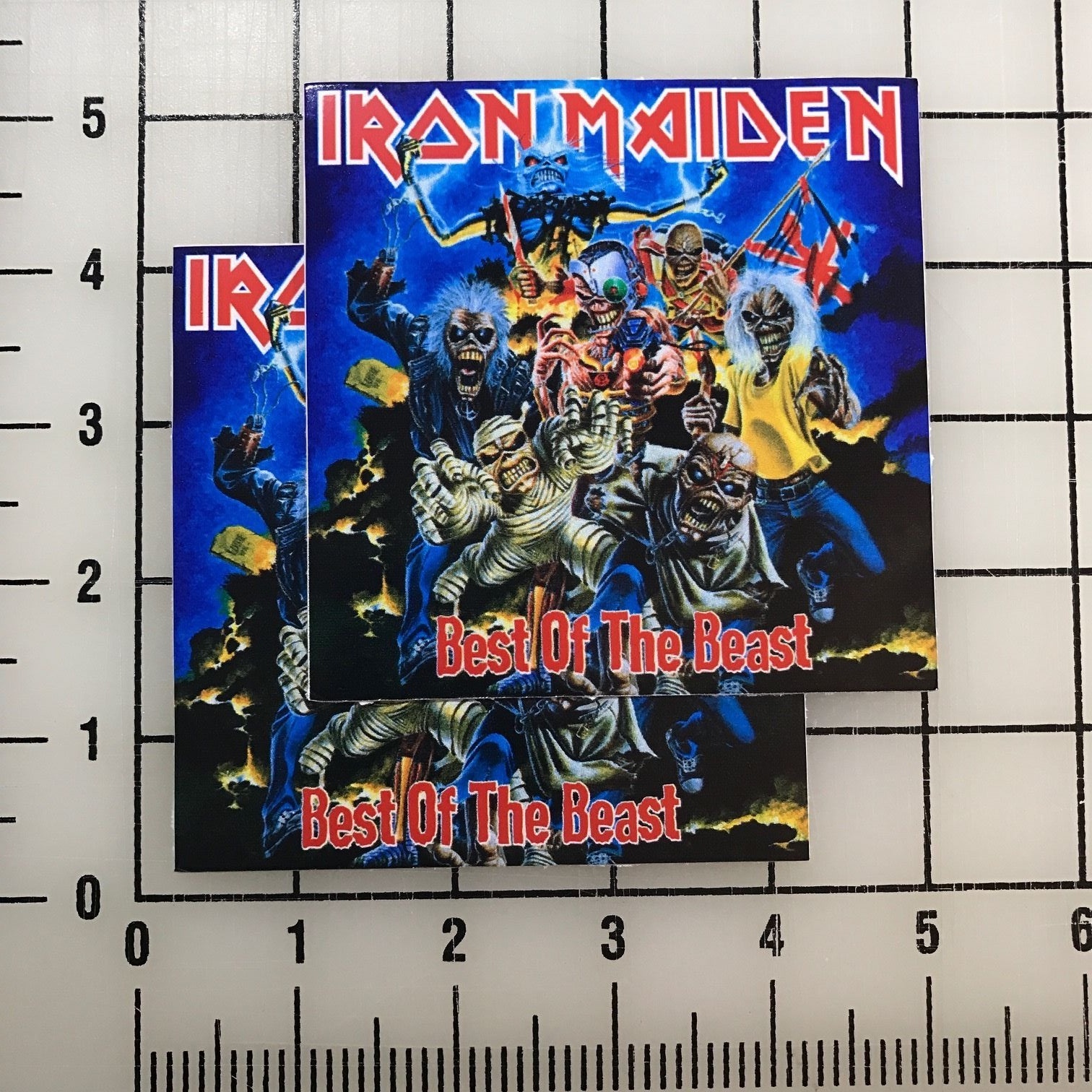 Iron Maiden Best of the Beast 4″ Wide Vinyl Decal Sticker BOGO