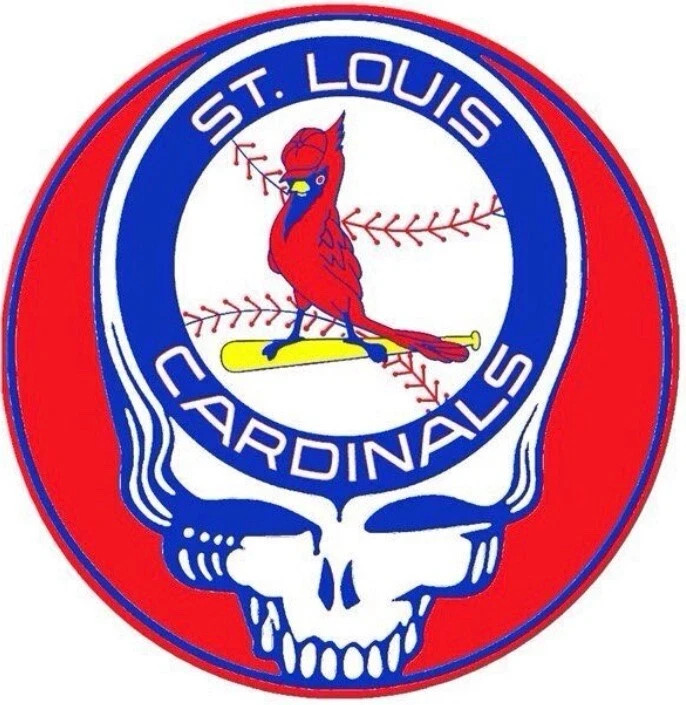 ⚡️GRATEFUL DEAD St. Louis Cardinals Stealie Sticker NEW Measures 3″ x 3″ ⚡️