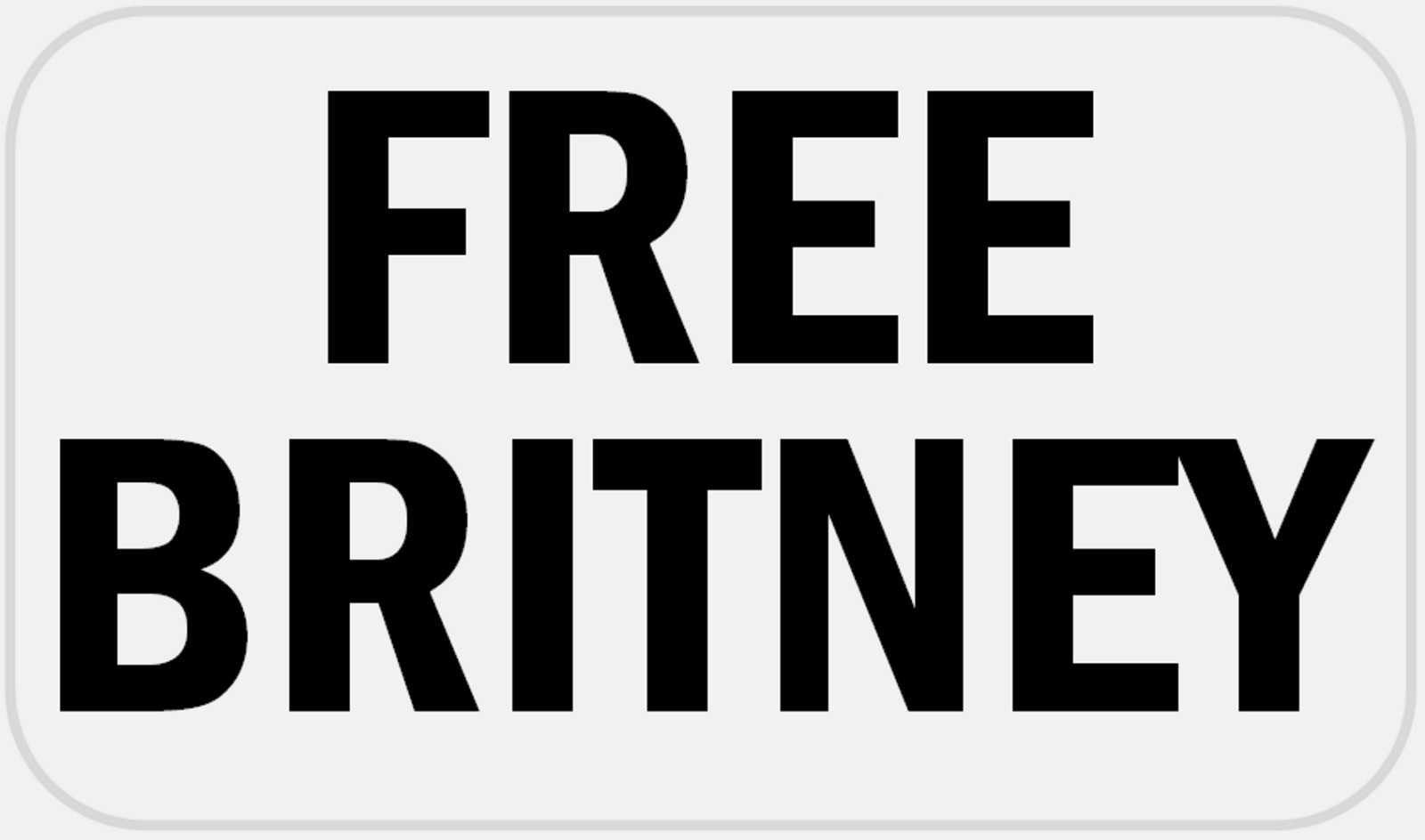 Free Britney – 25 Stickers Pack 2.25 x 1.25 inches – Spears Meme Movement