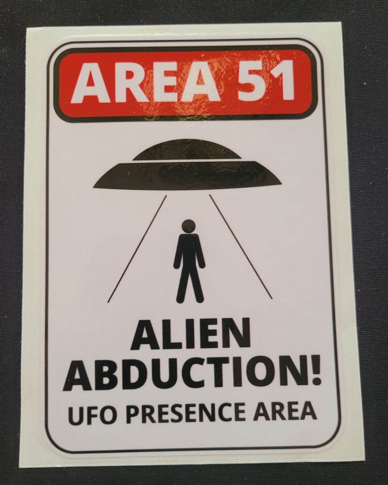 A-11 Area 51 Alien Abduction Vinyl Car Decal Window Laptop Mirror UFO 4″ x 5″