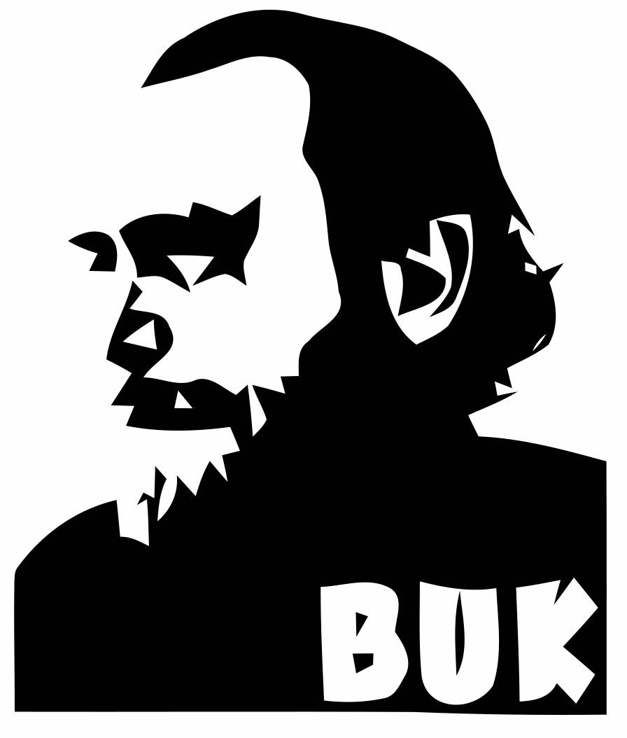 Charles Bukowski Vinyl Decal Drunk Alcoholic Writer Cult Poet Genius