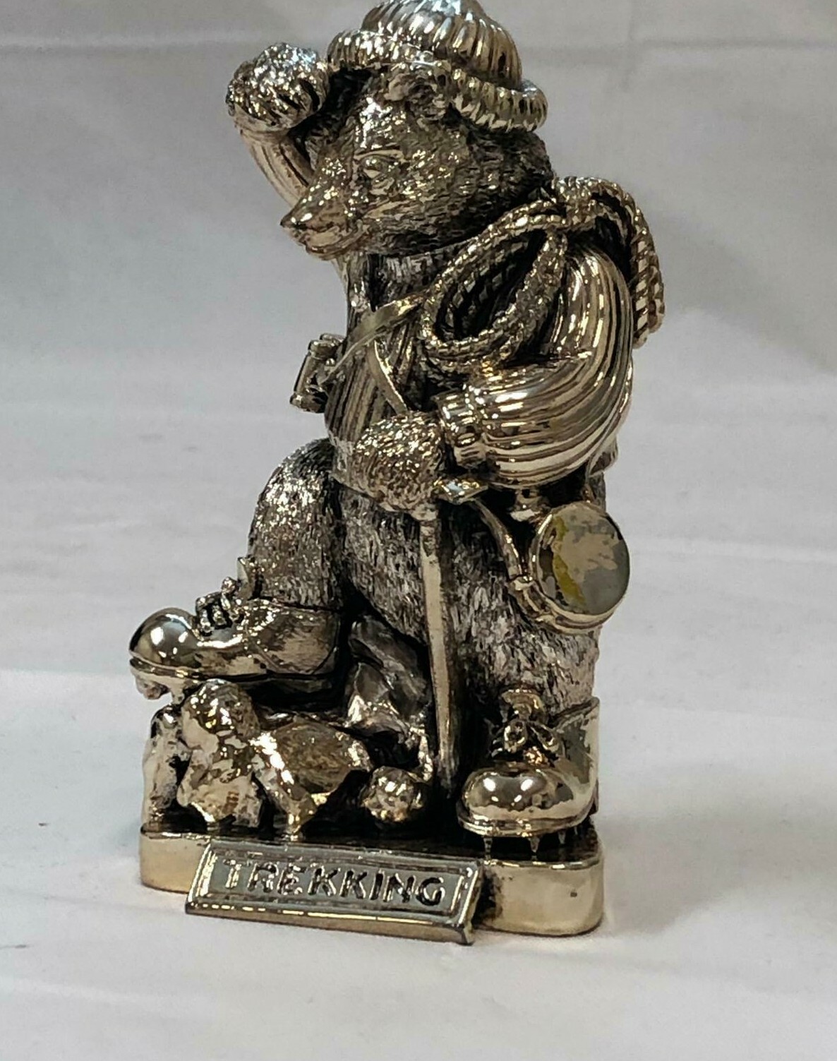 SILVER BEAR ART DECOR with title TREKKING