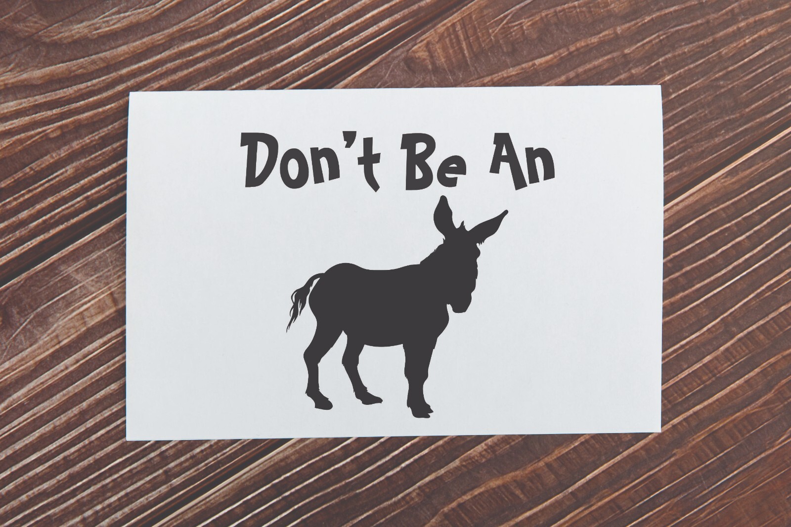 Don’t Be An A** Funny Novelty Vinyl Decal Transfer Sticker 31+ Colors Available