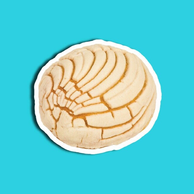 Concha Sticker, Includes Two (2) Stickers, Bread, Concha, Cute, Decal, Gifts