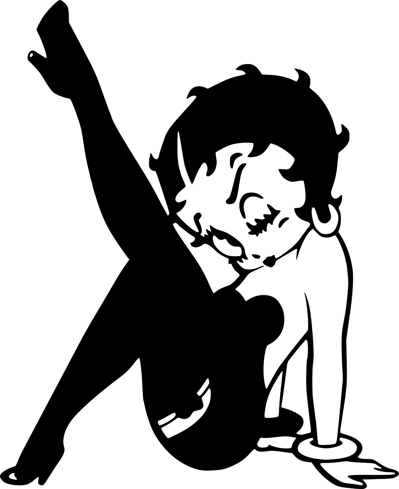 Betty Boop Cartoon Wall Car Truck Window Vinyl Decal Sticker 4.8″ x 6″