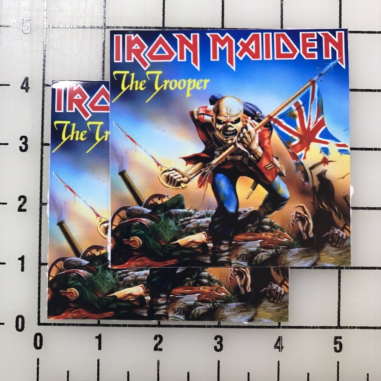 Iron Maiden The Trooper 4″ Wide Vinyl Decal Sticker BOGO