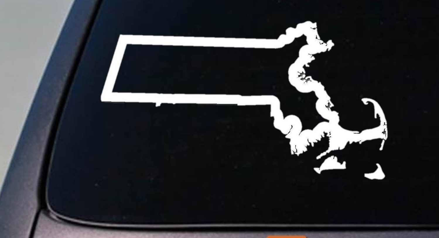 MASSACHUSETTS state 6″ sticker decal truck window college football Usa