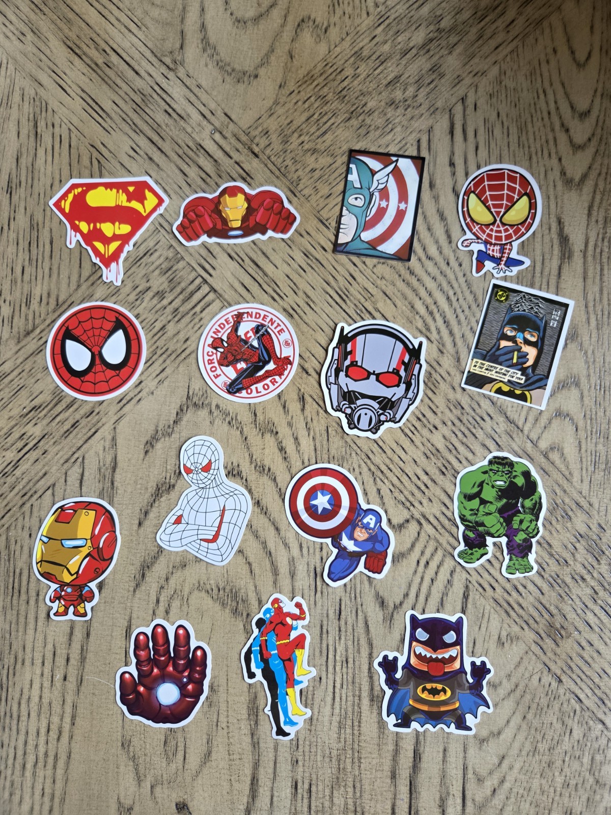 Super hero stickers batman superman iron man vinyl decals Marvel Spiderman 50