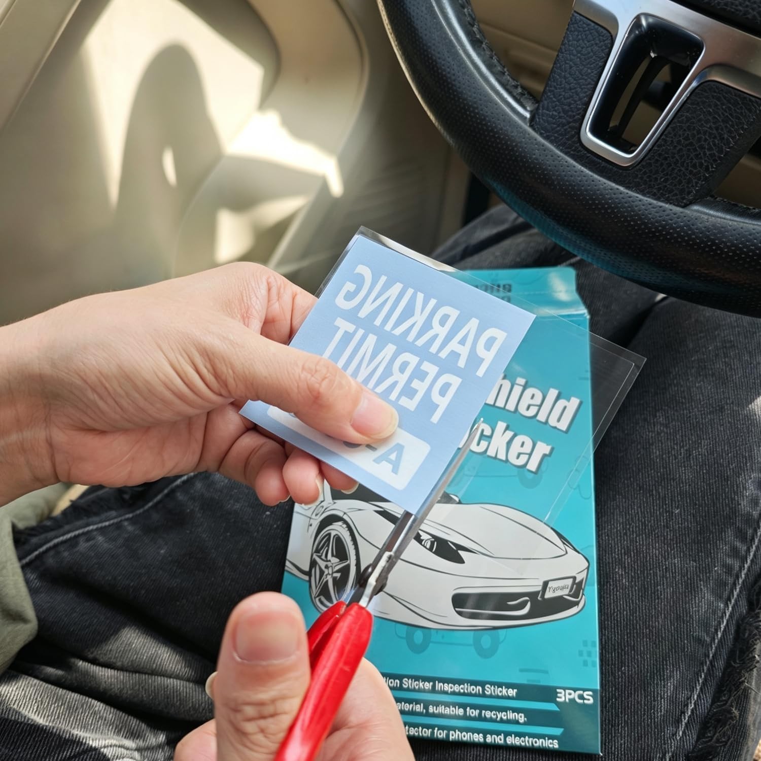 Car Windshield Sticker Applicator, Static Cling for Stickers Easy Application…