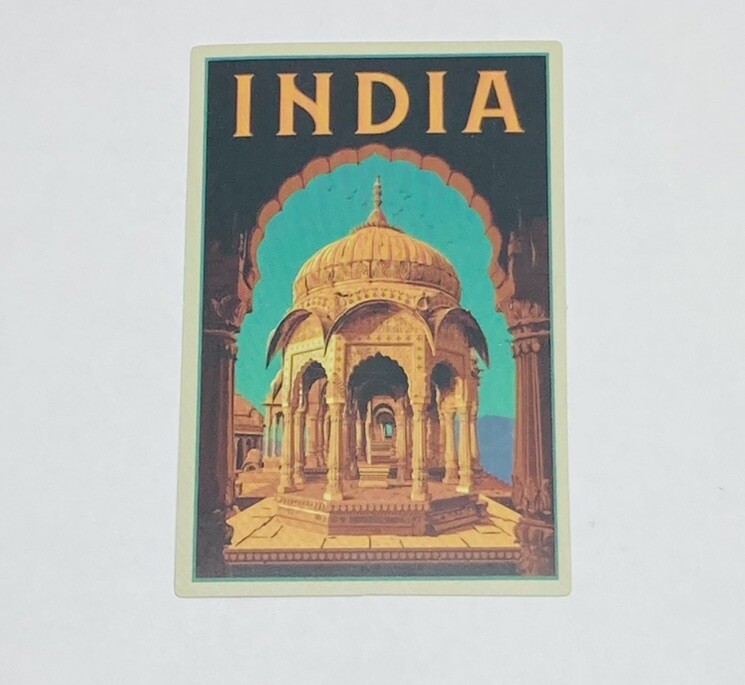 India Famous Building Sticker Travel Art Decal Vinyl Country Souvenir Tc6
