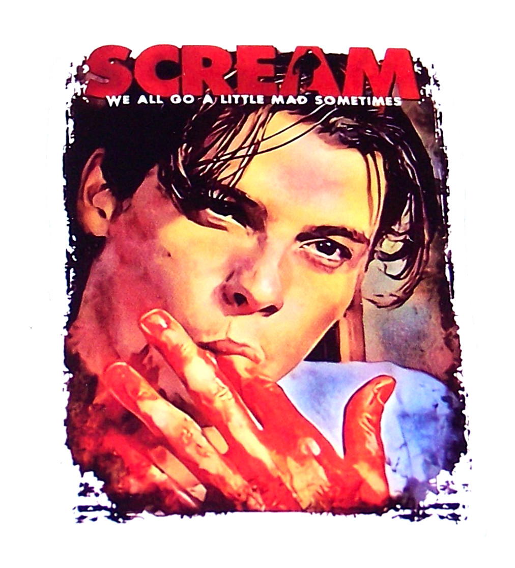 “SCREAM” Cut Sticker Decal Scary Movie Horror Film Ghost Scream Billy Loomis