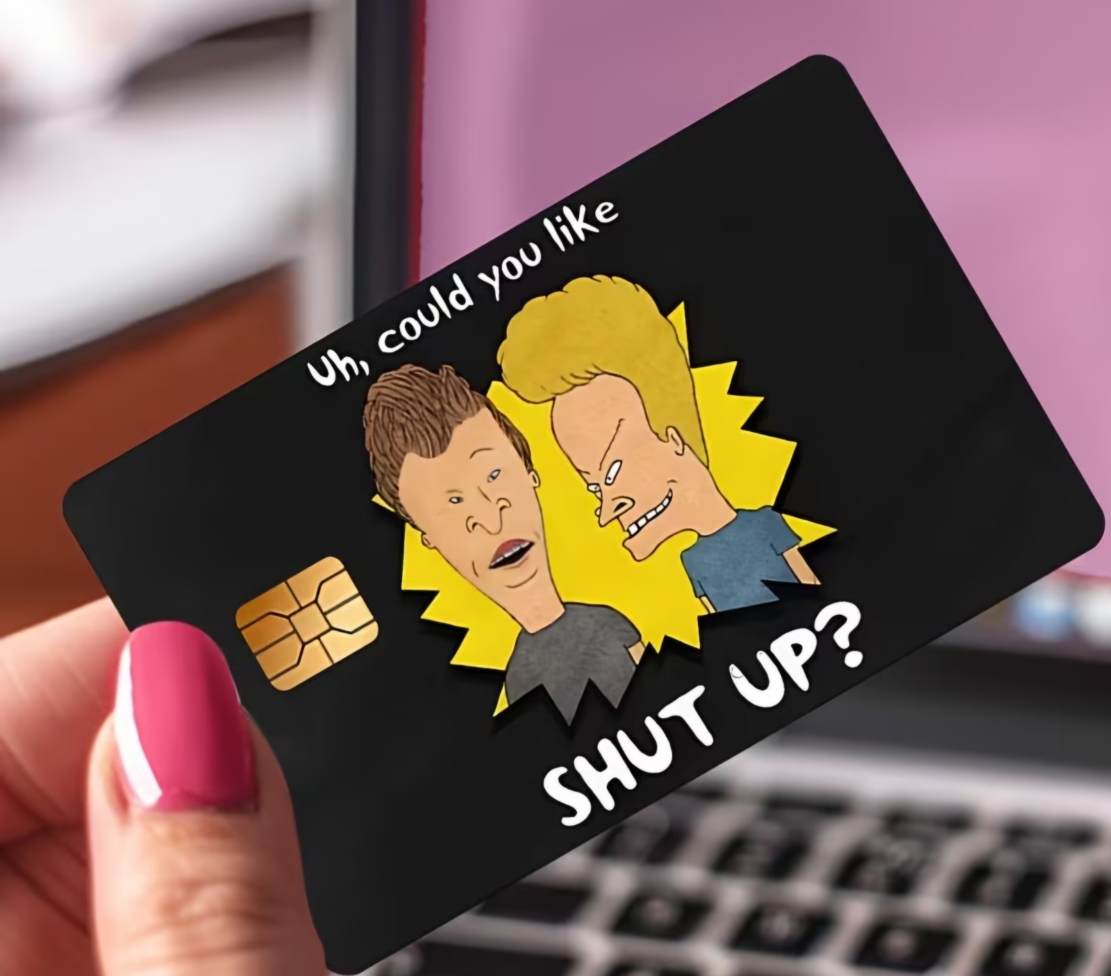 Beavis and Butthead cartoon Credit Card Skin Sticker Free Shipping USSeller