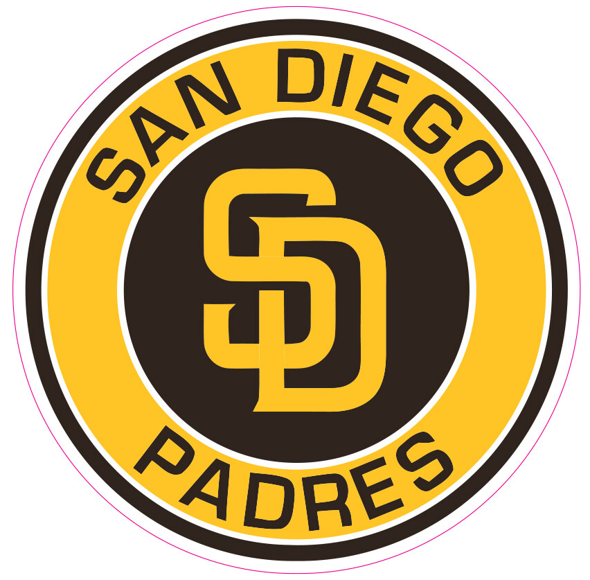 San Diego Padres Baseball Vinyl Decal Sticker Car Truck Bumper Tumbler Mug