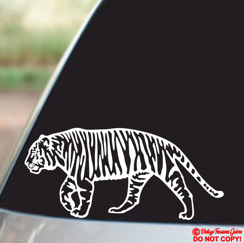 TIGER Vinyl Decal Sticker Car Window Wall Bumper BIG CAT BENGAL SIBERIAN MALAYAN