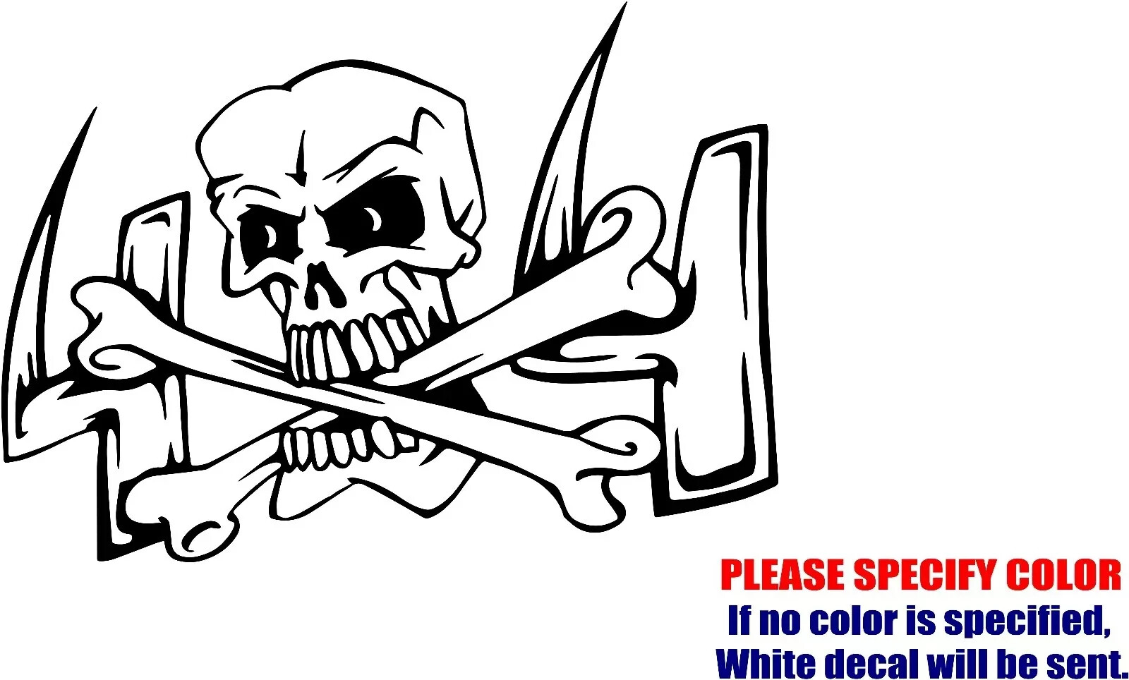 4X4 SKULL Vinyl Decal Sticker Adhesive Car Truck window Bumper Various Sizes