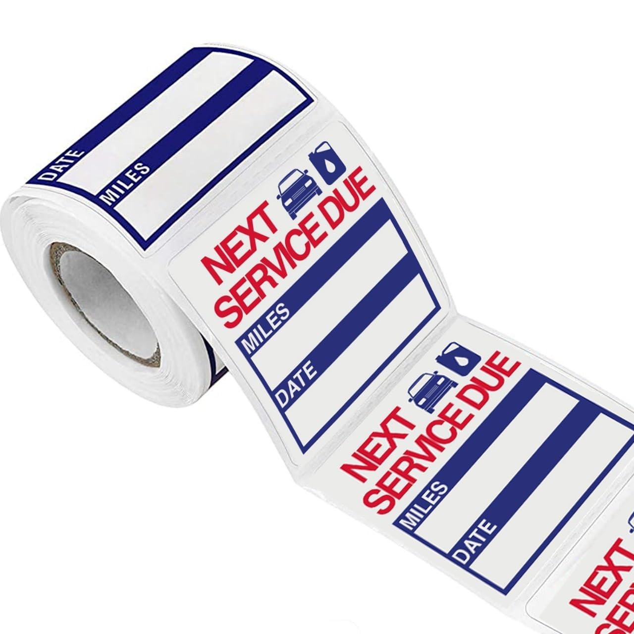 300 Pcs Oil Change Stickers – 2” X 2” Removable Vinyl Labels for Windshield, Aut