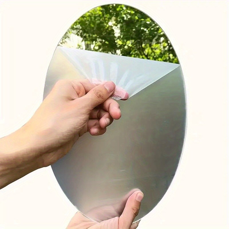 Flexible Acrylic Mirror Sticker Self Adhesive Living Room Background Wall Accent