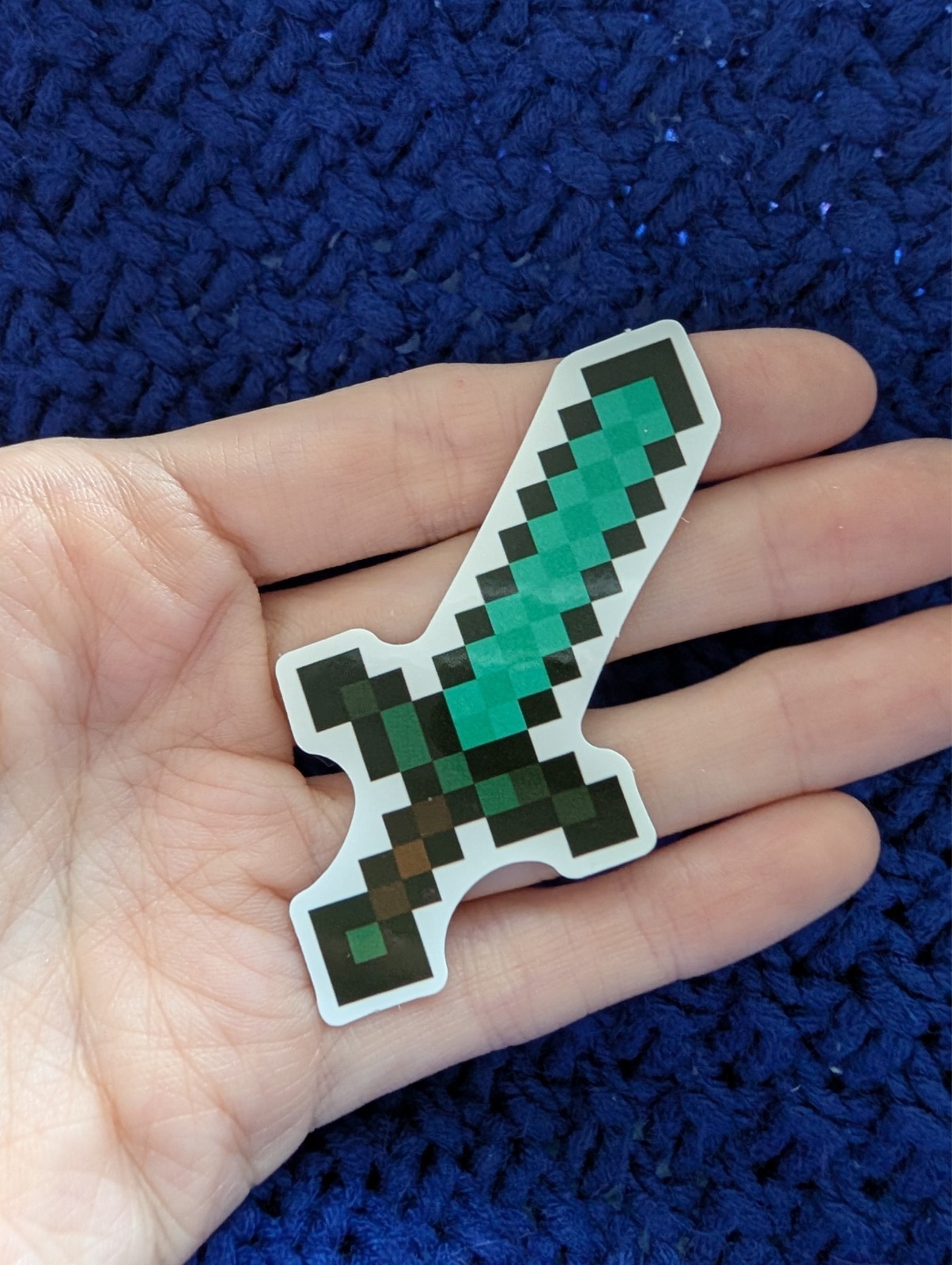 Peculated graphic, Video game, Minecraft, Vinyl, Sticker, sword