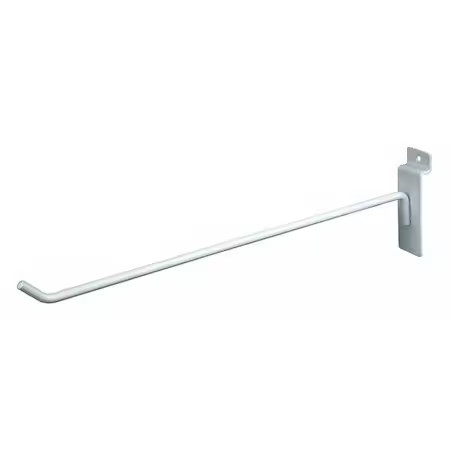 Econoco Ewh/H12 Semi-Gloss Hook 12″, White, 96Pk