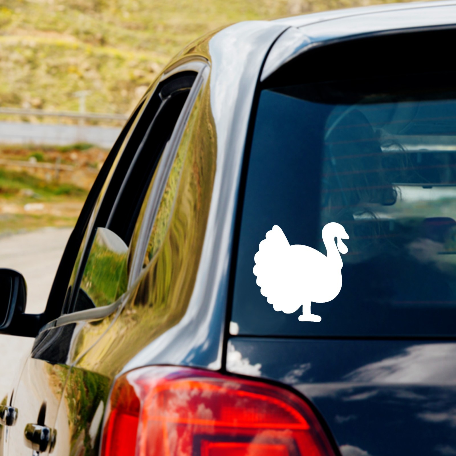 Simple Turkey Thanksgiving Vinyl Decal Sticker Car Truck Window Gobble