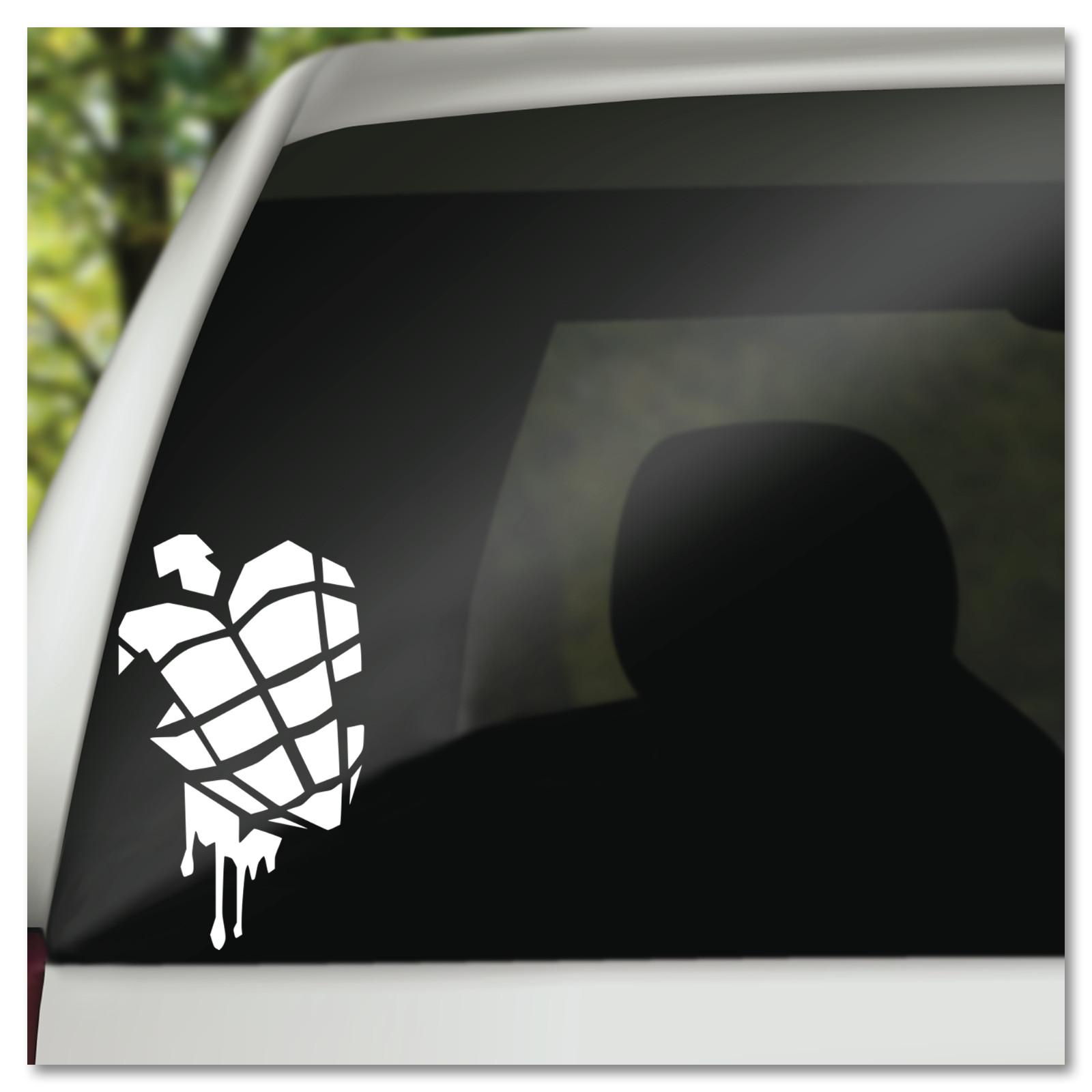 4″ Green Day Heart Hand Grenade Music Vinyl Decal Sticker