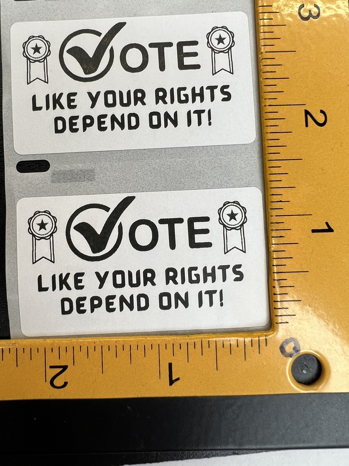 Vote Like Your Rights Depend On It! Cheap Bulk Price Political Protest Stickers