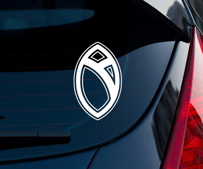 New Loka Warframe Matte White Indoor/Outdoor Vinyl Decal 3″x1.9″