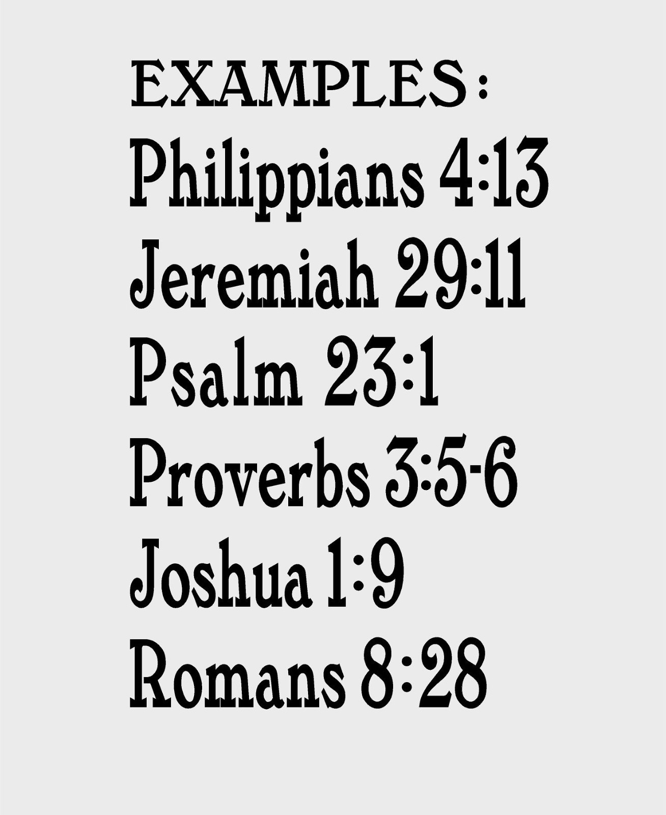 Bible Verse Reference Custom Decal Sticker Religious Faith Laptop Window Vinyl