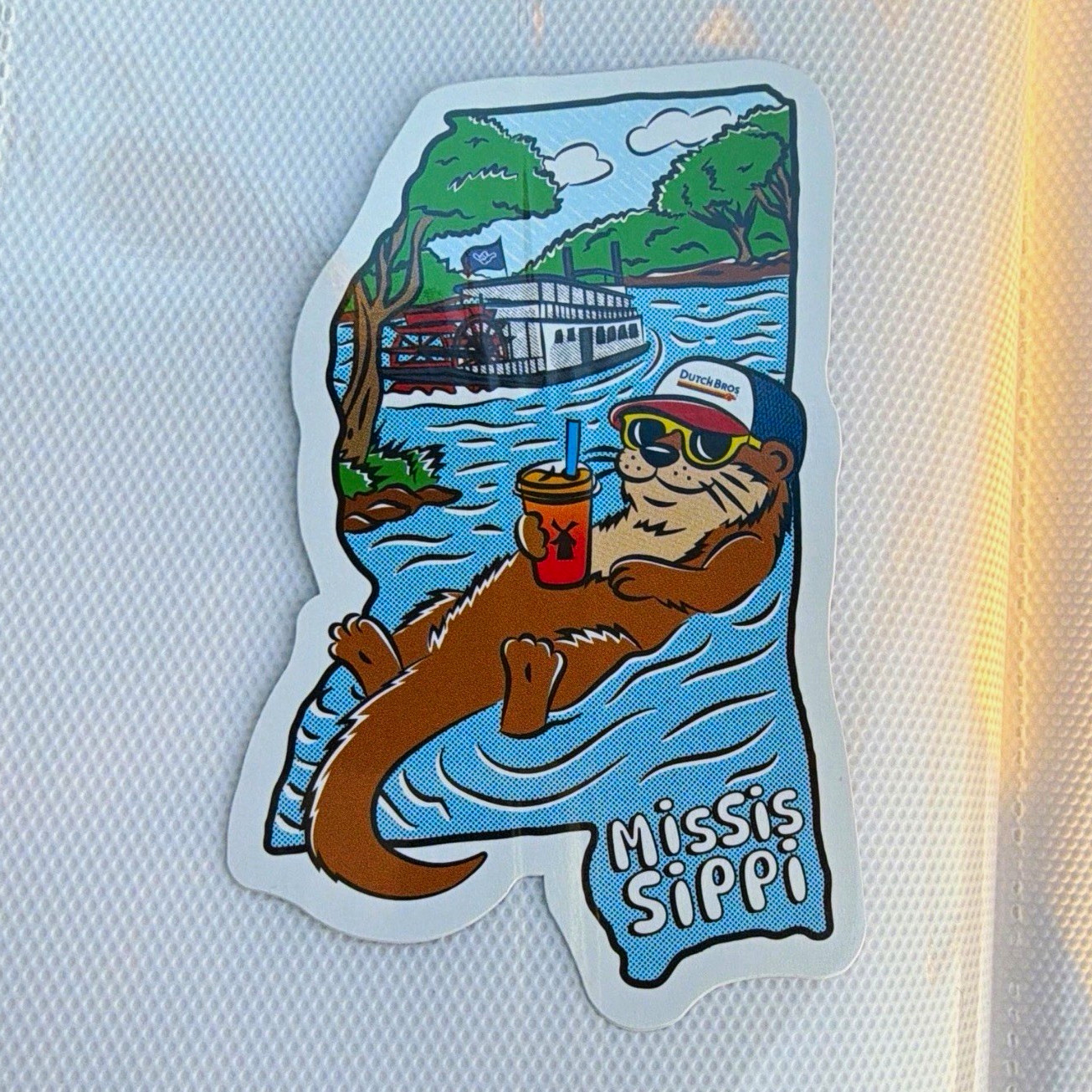Dutch Bros 2026 Mississippi state sticker.