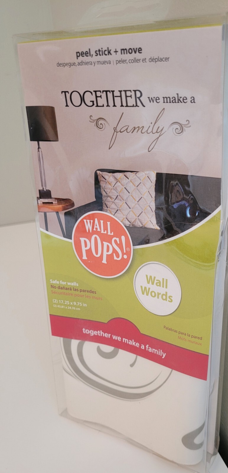 WallPops • Together We Make a Family • Wall Decal Words Peel And Stick Wall Art