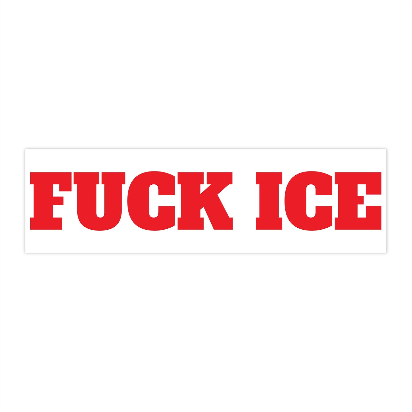 ICE Bumper Sticker, Political Protest Decal, Anti-Maga, Anti-Ice