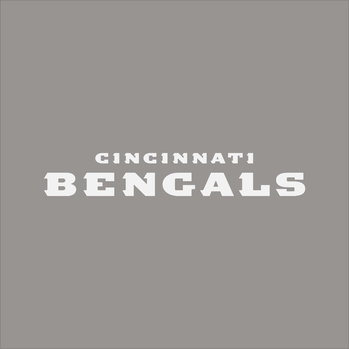 Cincinnati Bengals #11 NFL Team Logo 1 Color Vinyl Decal Sticker Window Car Wall