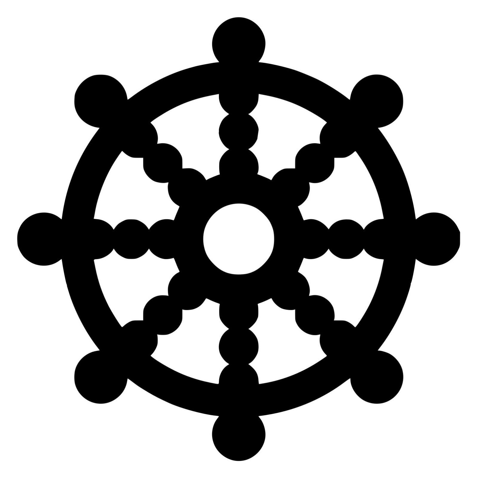 THE WHEEL OF DHARMA Vinyl Decal Sticker – Buddhism Dharmachakra Jainism Hinduism