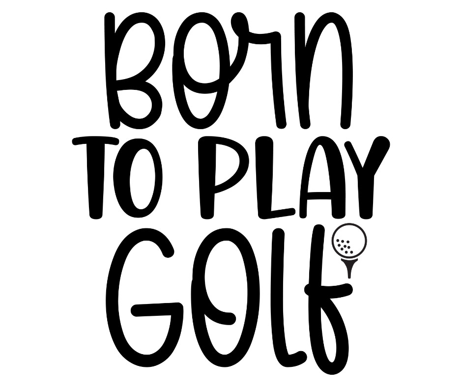Golf Theme Car Window Decal (PLEASE READ DESCRIPTION FOR DETAILS)