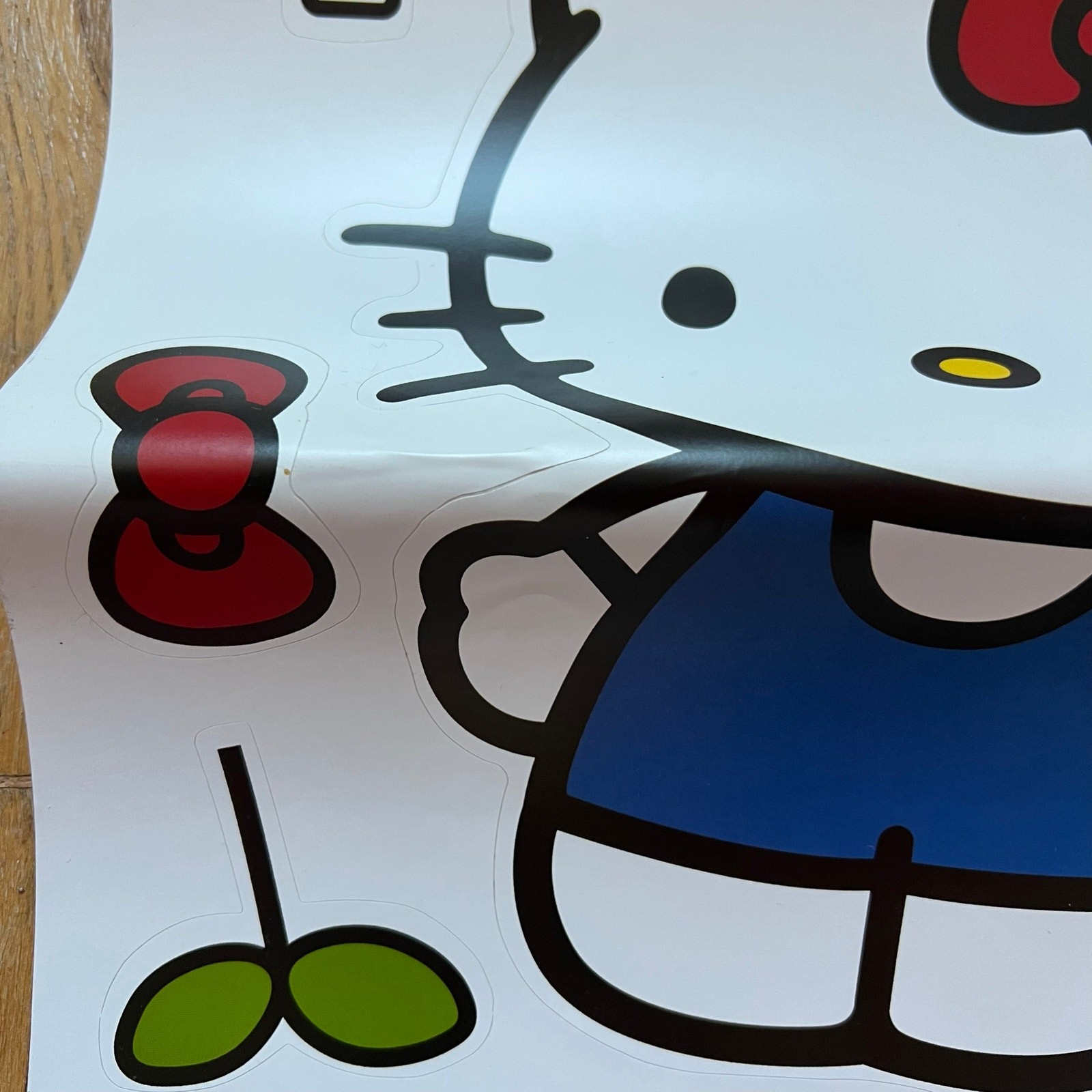 Hello Kitty Large Vinyl Wall Decal Sticker Sheets Sanrio Retro 2011 9″x7.5″