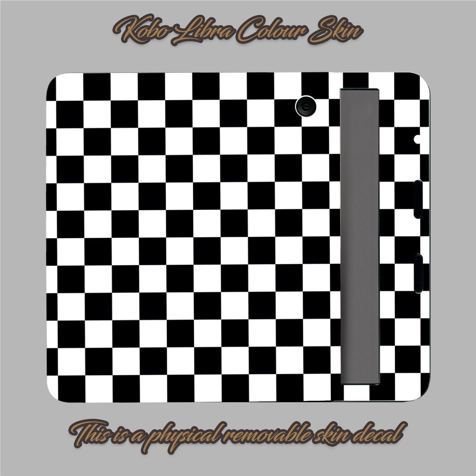 Checkered Kobo Skin Decals, Kobo Vinyl Cover, Kobo Decal, Kobo Accessory