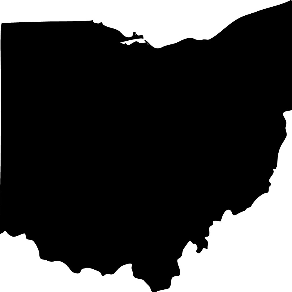 4 inch Ohio State Outline Decal Sticker Car Decor United States Buckeye USA OH