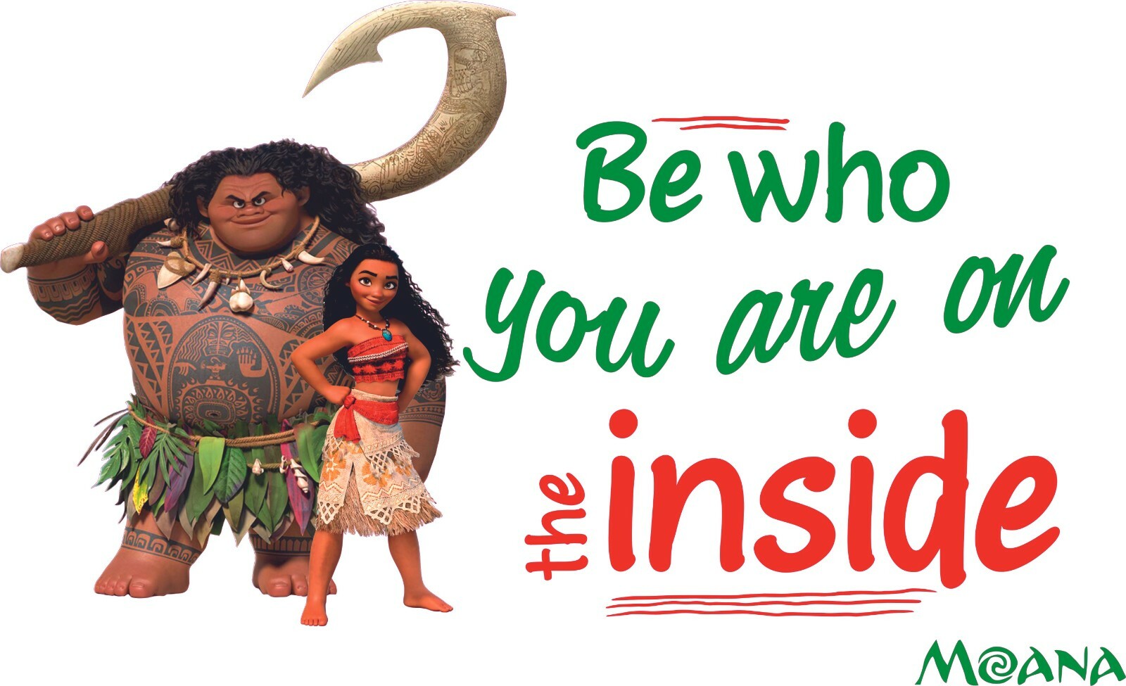 Children’s Bedroom Living Room Moana Movie Maui Decor Design Wall Decal Quotes